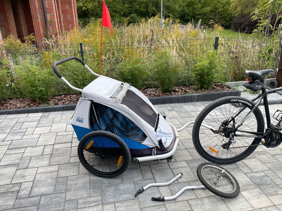 Przyczepka rowerowa XLC DUO 3w1 stan BDB