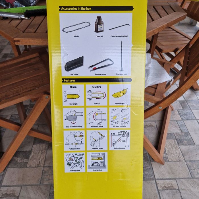 Гілкоріз кархер Karcher новий висоторіз  міні пила