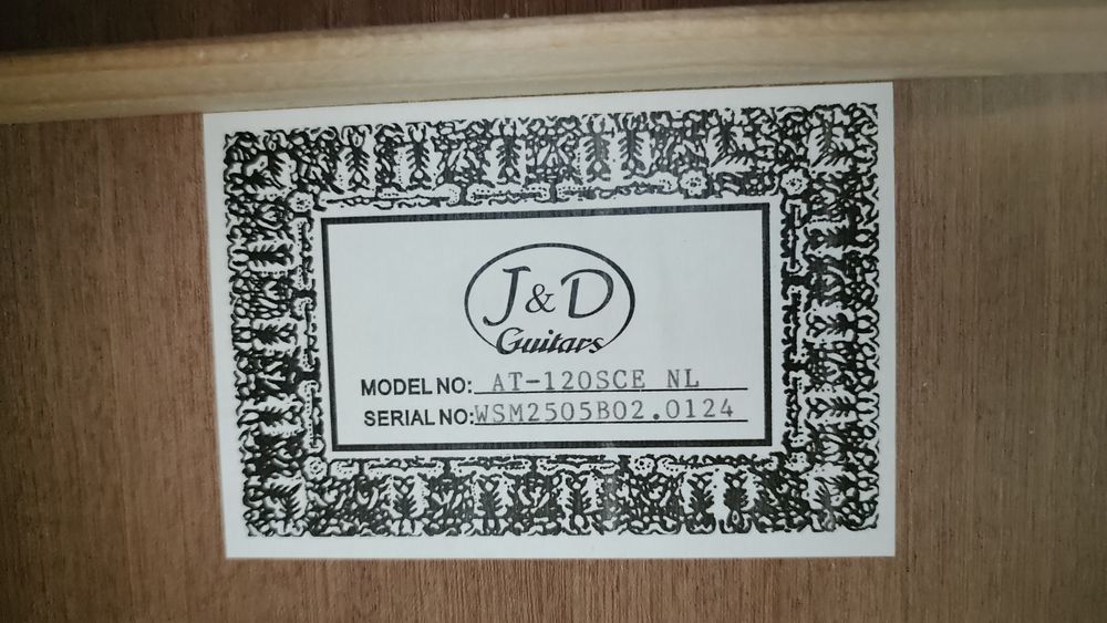 NOWA J&D AT-120SCE NL gitara elektroakustyczna Przepiękna Komfortowa !