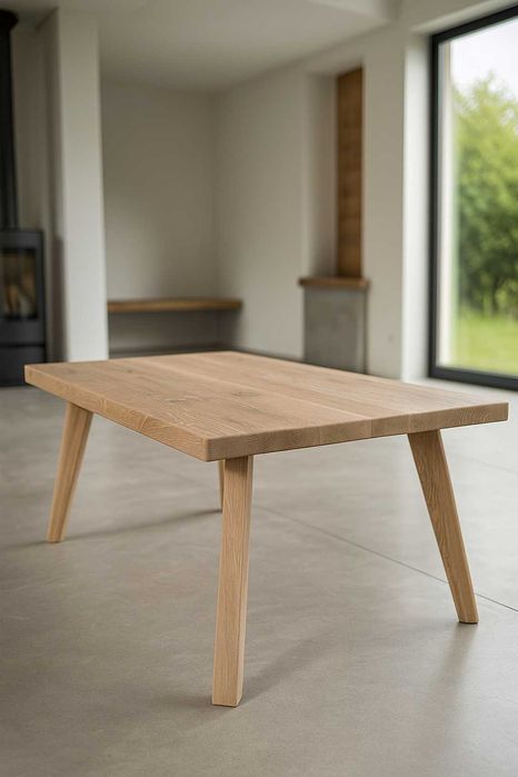 Stolik kawowy z litego drewna dębowego – elegancja i naturalny styl