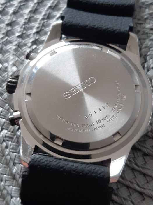 Seiko Solar Alarm Chronograph WR100M