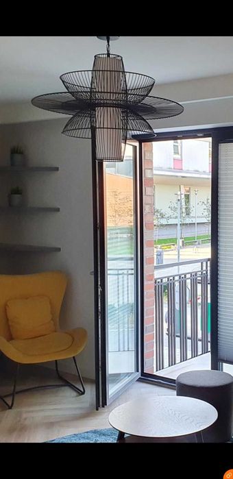 Lampa industrialna czarna  sufitowa