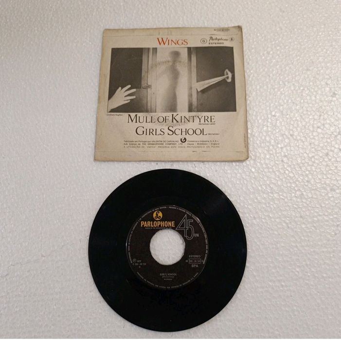 Wings Mull Of Kintyre Disco VINIL Single 7" 45 RPM PT 1977 Parlophone