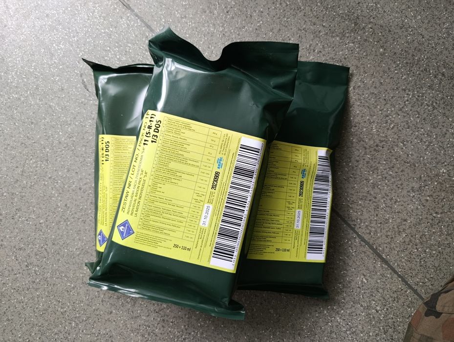 Racje żywnościowe, cena za 3