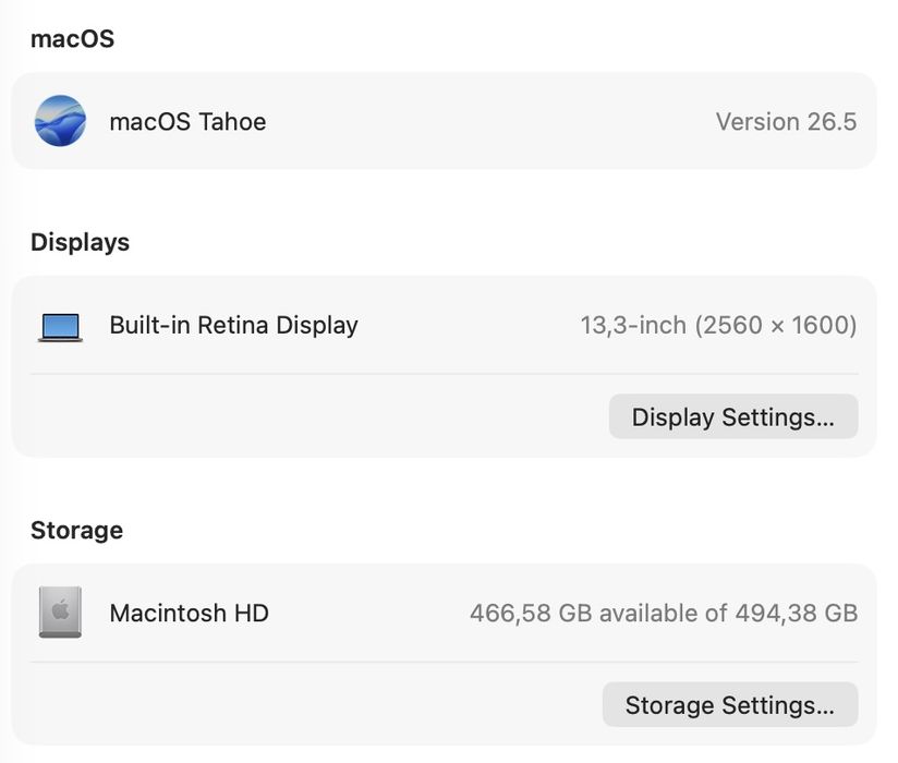 MacBook Pro 13 2020 M1 8GB 512GB SSD 88%