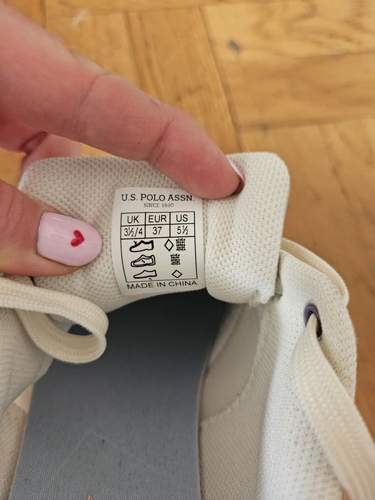 Sneakersy U.S. Polo Assn. | R. 37 | Fioletowe / Różowe / Beżowe