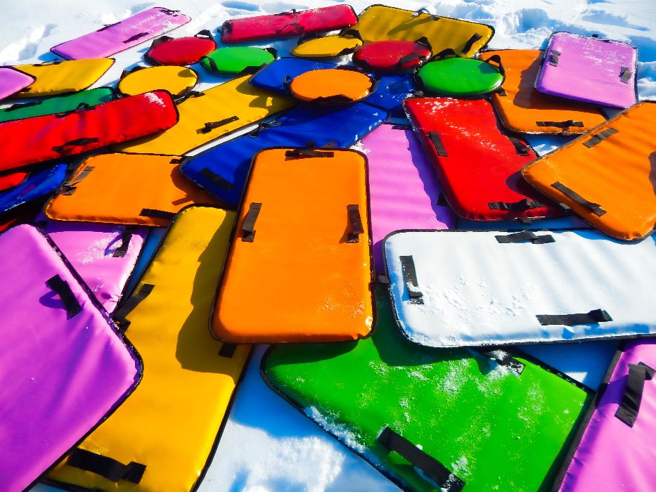 Льодянка м`яка. Санки. Ватрушка. Сноуборд. Ледянка