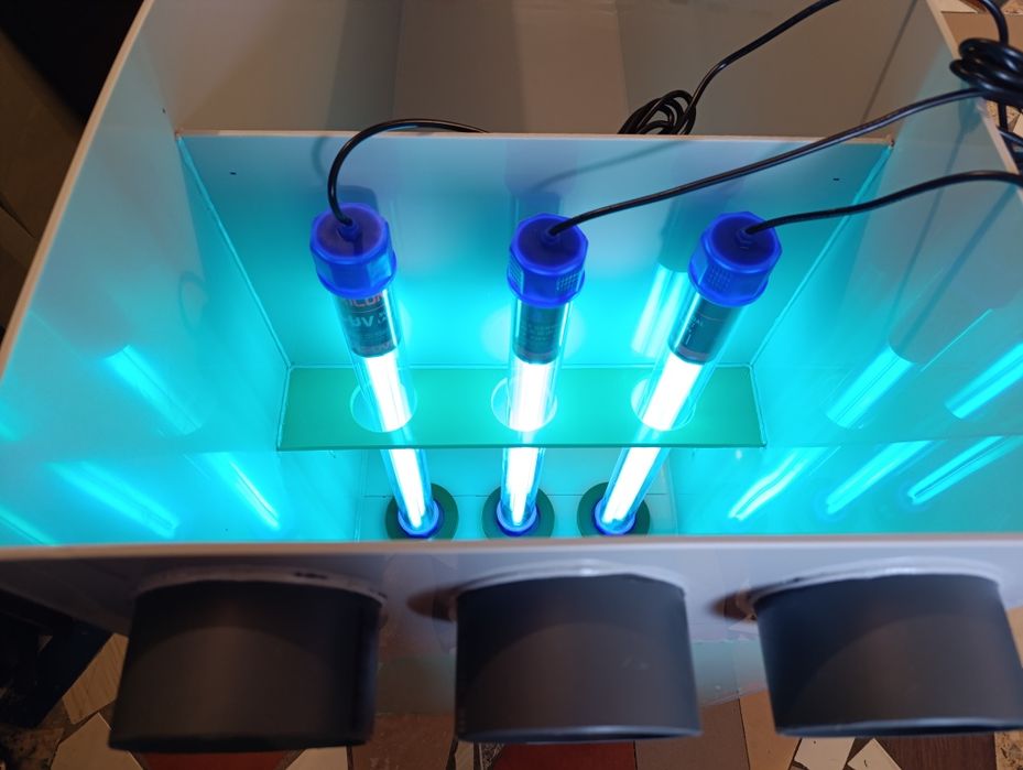 Басейни для риби,раків,криветок, аератори, компресори, УФ лампи знезар