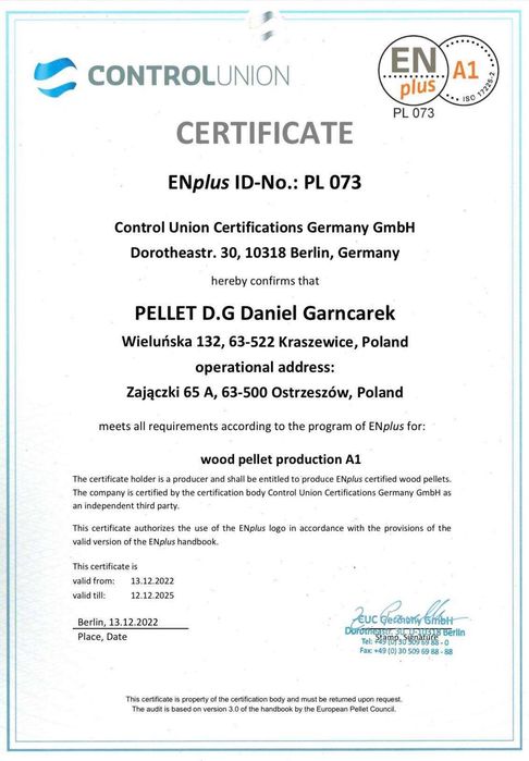 Pellet IGŁA en plus A1 - PRODUCENT