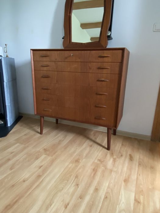 Komoda tekowa vintage mid century