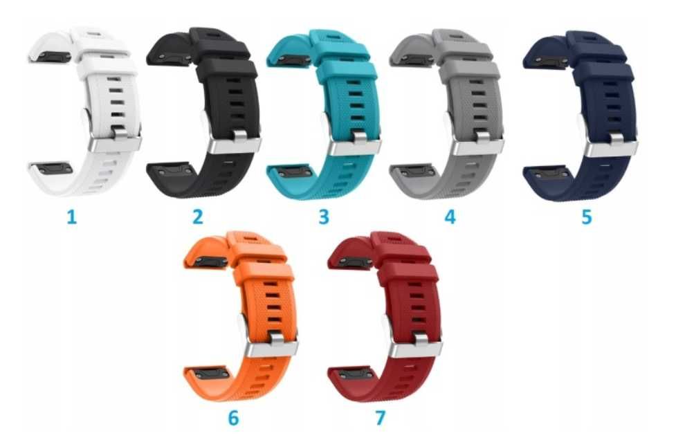 Pasek QuickFit Silikonowy do Garmin Fenix 7 Pro / Solar 47mm