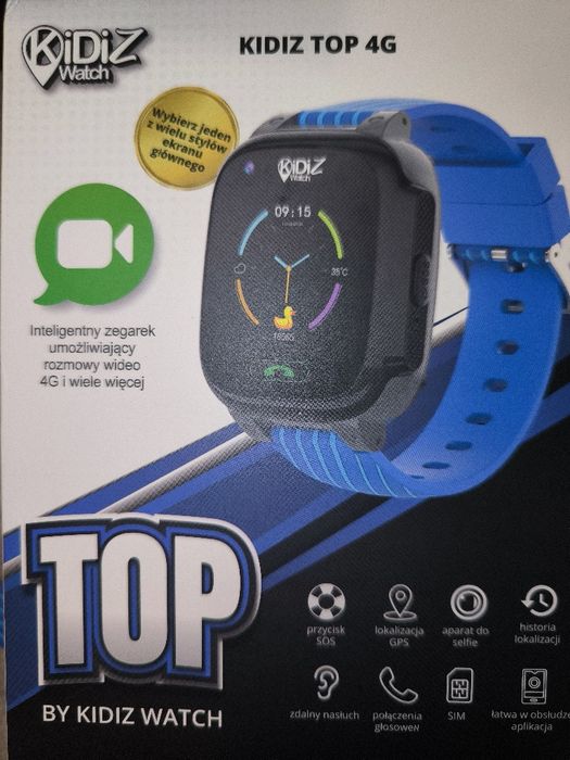 KidizWatch Top / Smartwatch/ zegarek na kartę SIM dla dziecka