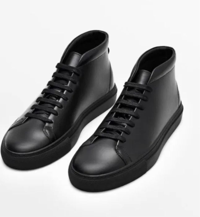 Стильні шкіряні хай топи,кросівки Massimo Dutti,43-44