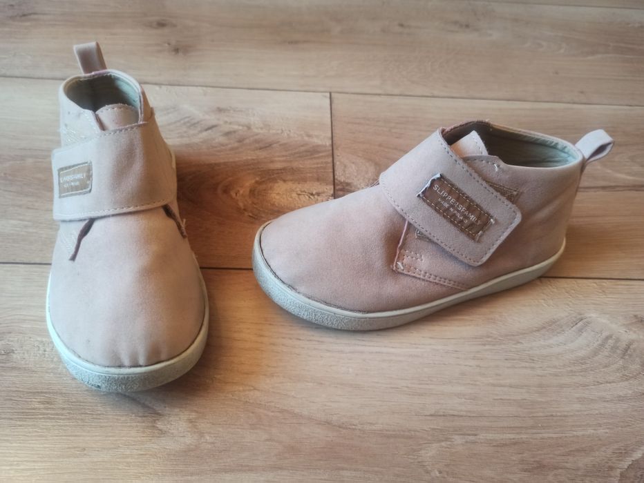 Buty na rzep slipper family, rozm. 30, pudrowy róż