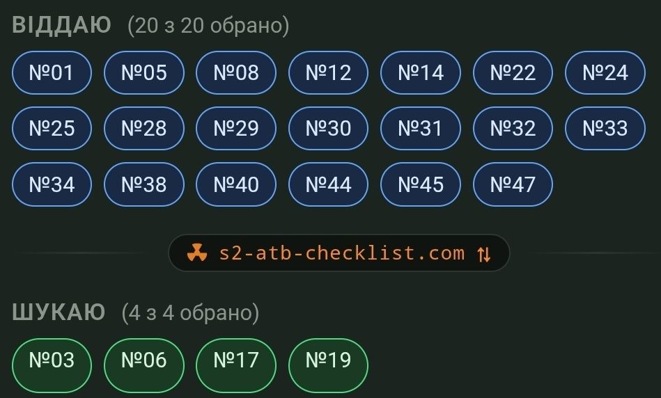 Stalker 2 картки
