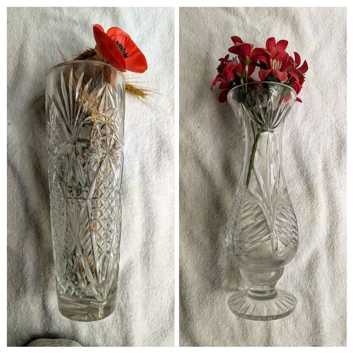 Кришталеві вази в гарному стані