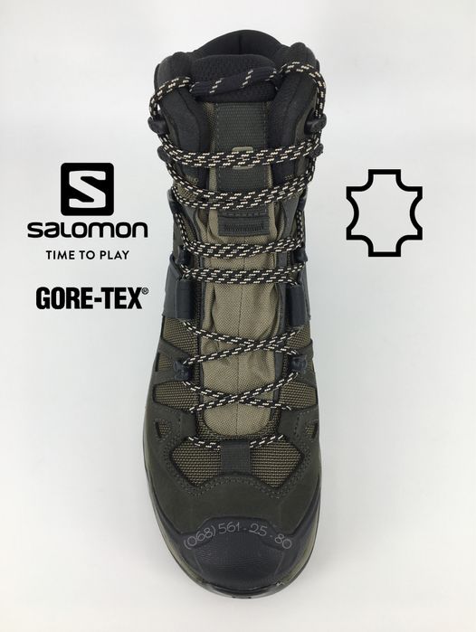 Мужские кожаные ботинки берцы Salomon QUEST 4 GTX 41 1/3 оригинал