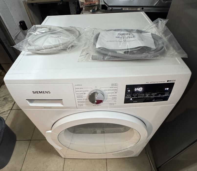 Maquina de secar roupa Siemens iQ500 Bomba de calor 8kg