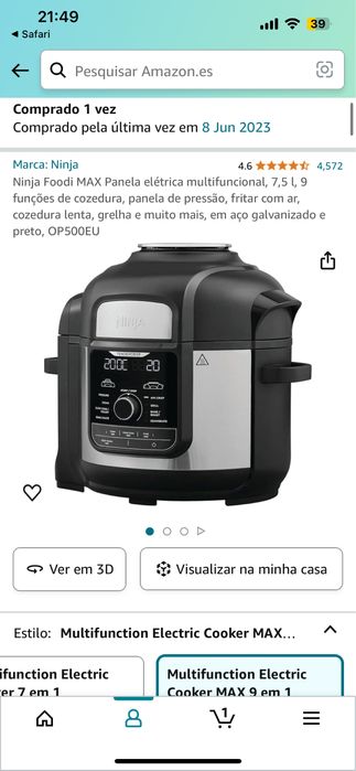 Ninja Foodi MAX Panela elétrica multifuncional,
