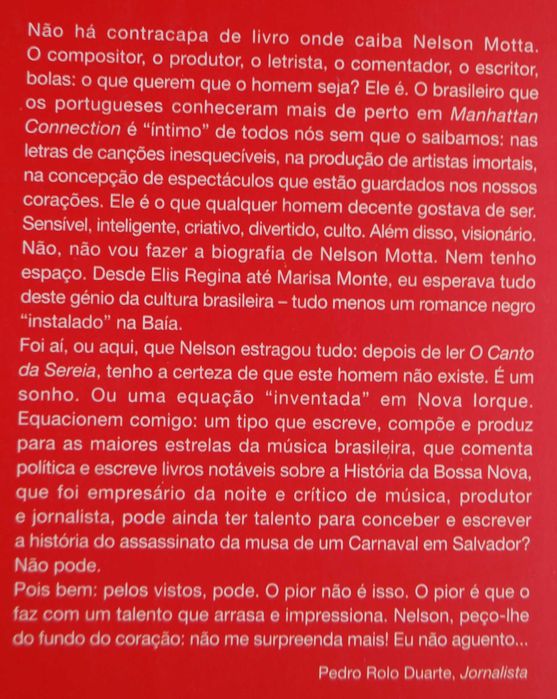 O Canto da Sereia (Um Noir Baiano) de Nelson Motta