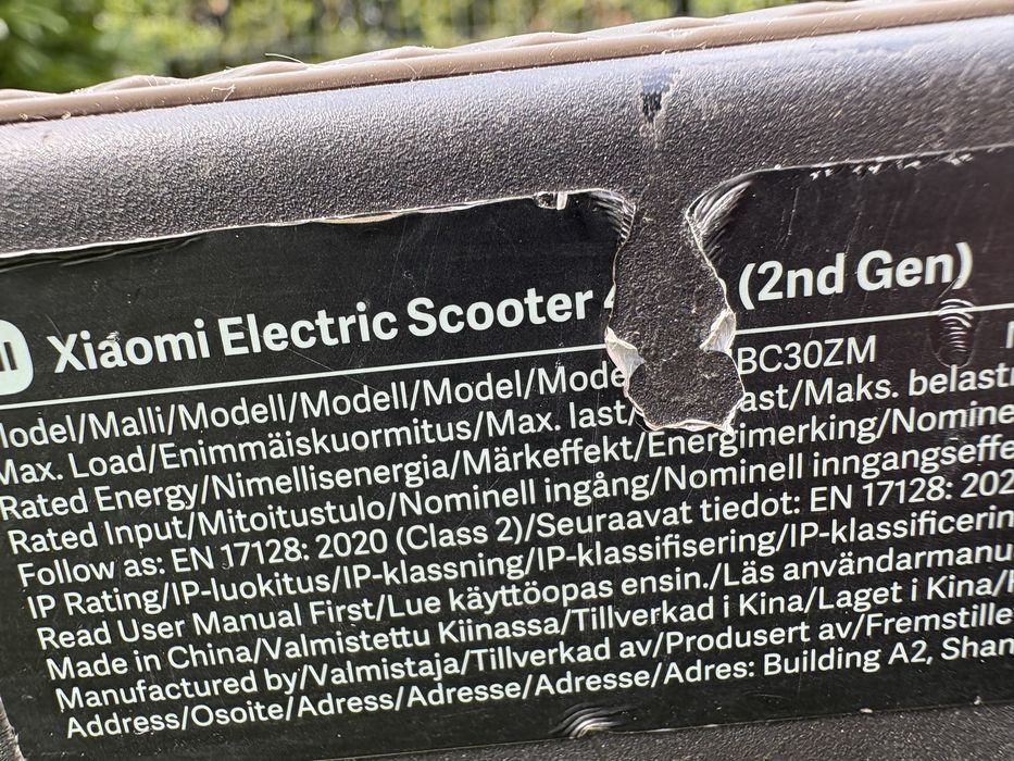 Hulajnoga elektryczna xiaomi skuter 4 generacja 2