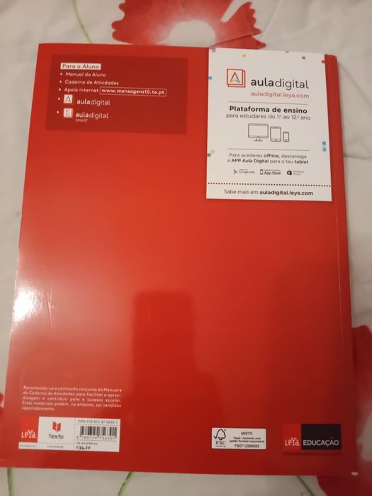 Livro Manual "Mensagens 10 - Português 10° Ano - NOVO