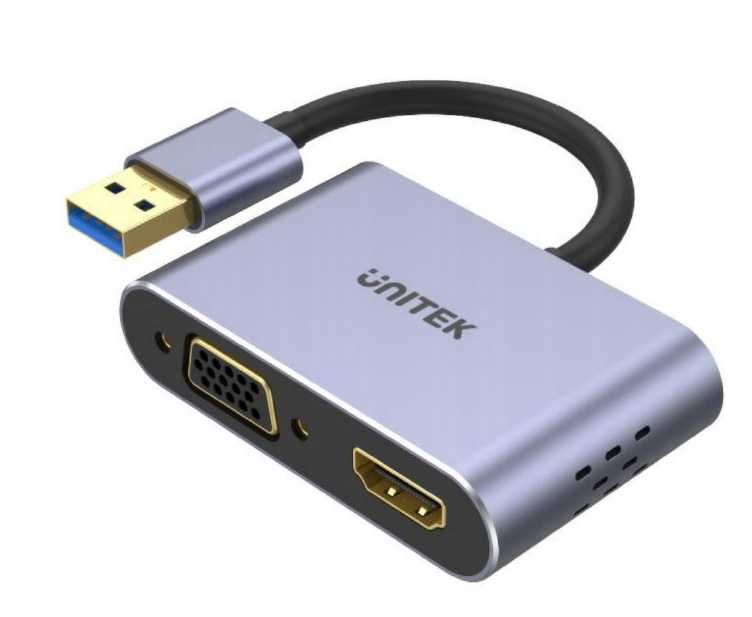 Adapter Unitek USB 3.0 - HDMI / VGA Full HD 60Hz