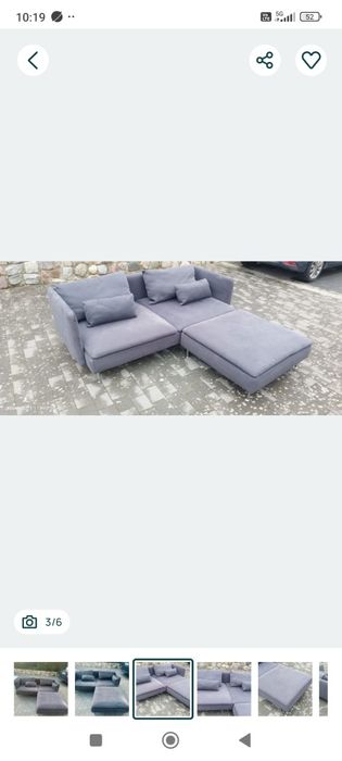 Sofa Ikea Soderhamn z szezlongiem. -41