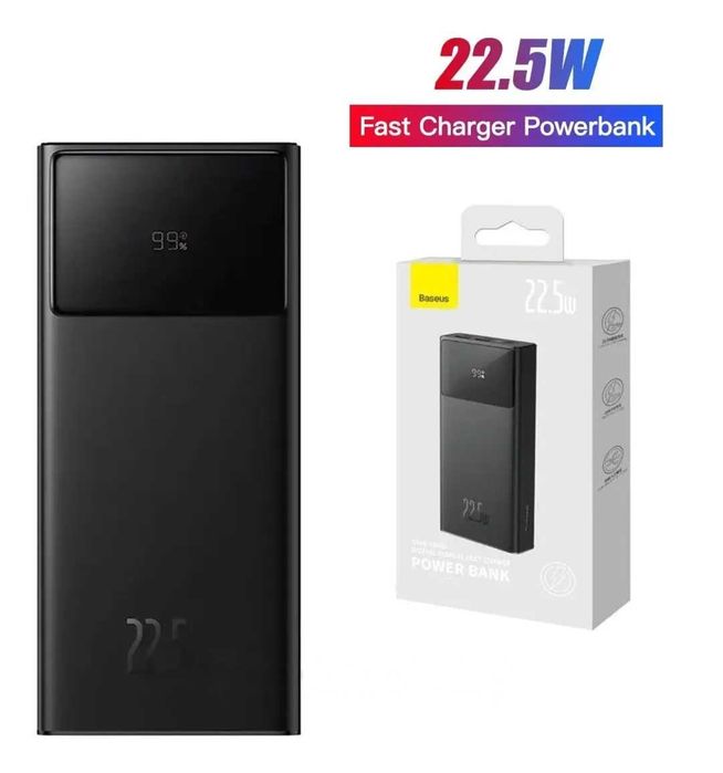 Павербанк Baseus Star Lord 30000mAh 22.5W, LED дисплей, швидка зарядка
