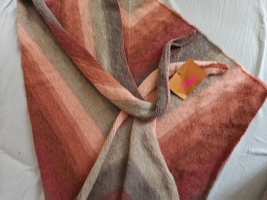 Nowa chusta handmade na drutach ogromna