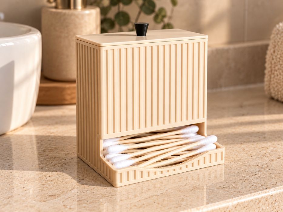 Dispensador de cotonetes para casa de banho moderno