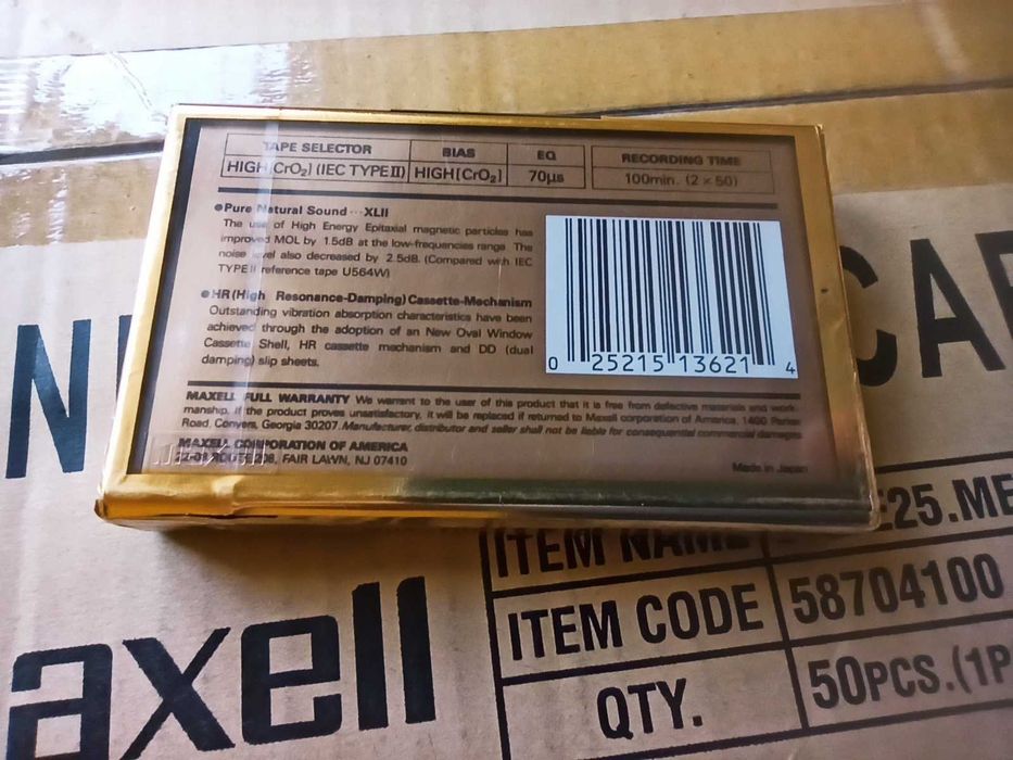 Maxell XL II 100 . NOWA 1szt, 1991
