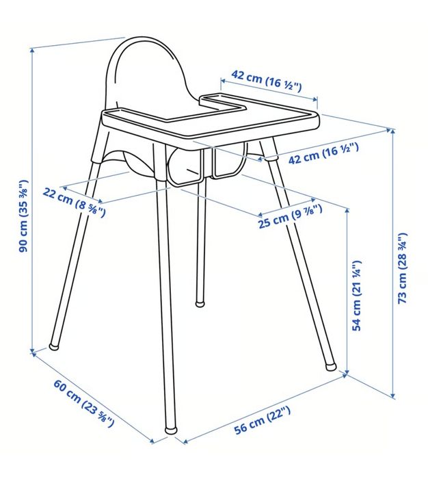 Cadeira refeição bebe Ikea .