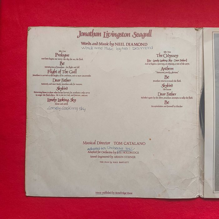 Neil Diamond Jonathan Livingston Seagull Soundtrack Vinil
