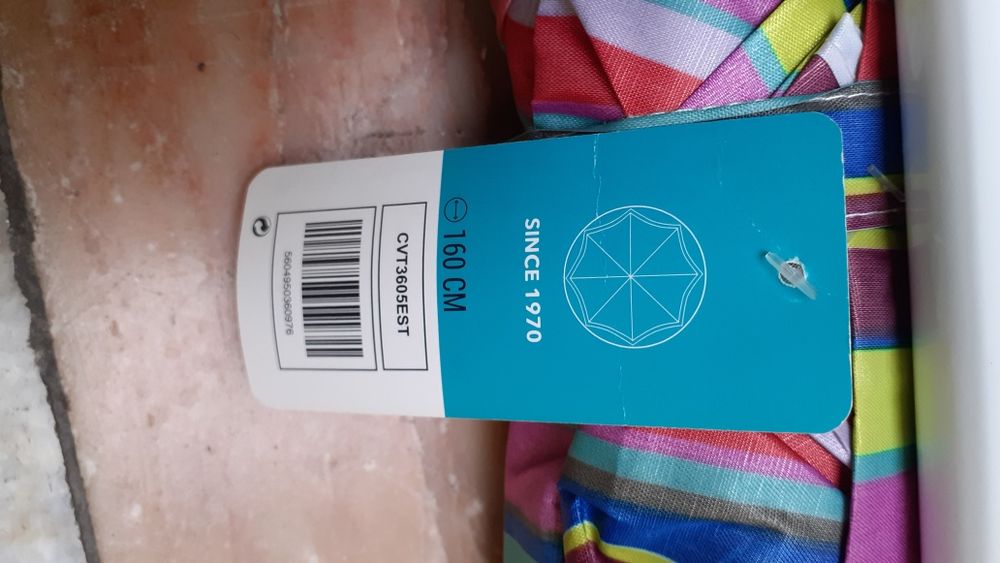 Chapéu de sol de praia com bolsa 160cm novo chussol