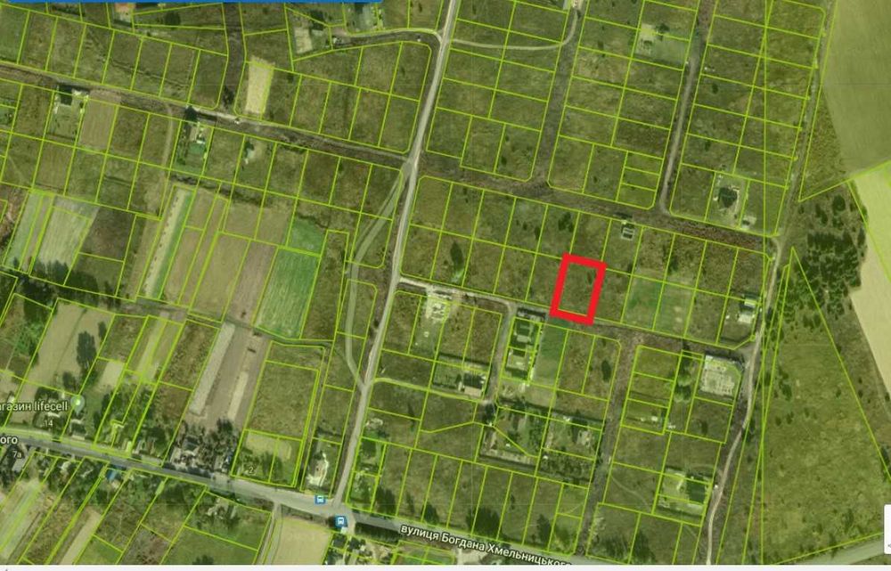 Участок 14 соток под застройку жилая улица, рядом лес, с. Богдановка