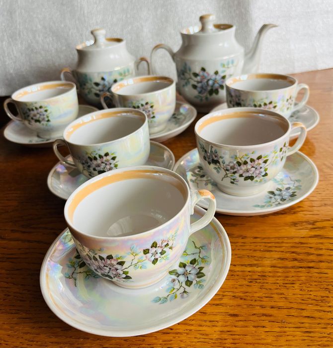 Вінтажний порцеляновий чайний сервіз. Довбиш.