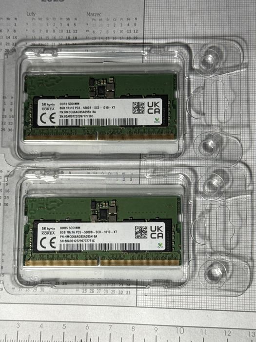 SK hynix ddr5 2x8gb 5600 MHz SODIMM