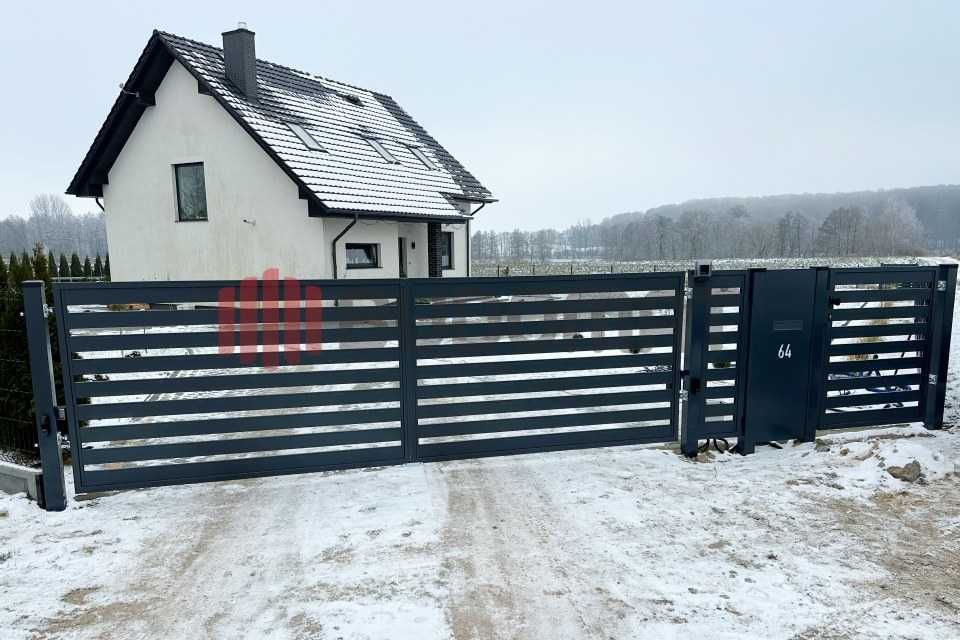 Multibox słupek multimedialny nowoczesne ogrodzenie skrzynka numer