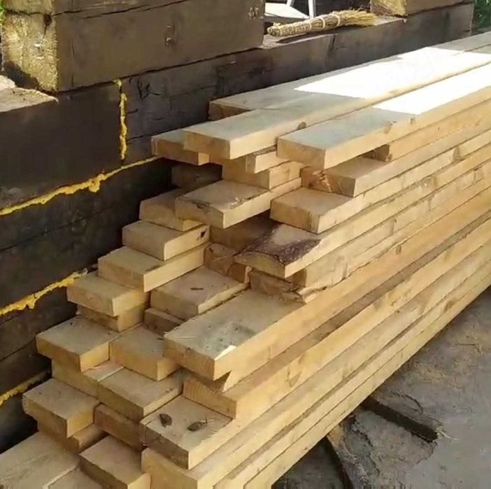 Пиломатеріали брус 115*25*3м (дошка, рейка, кроква, балка)