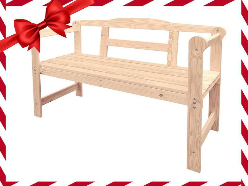 Nowoczesna ŁAWKA OGRODOWA Drewniana Dwuosobowa Producent (OKAZJA)