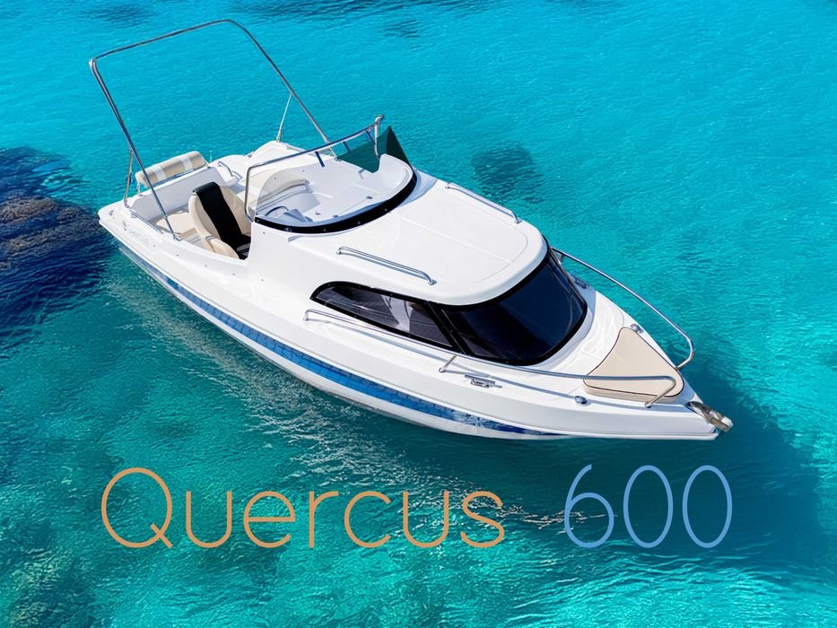 Nowa łódź motorowa Quercus 600 kabinowa motorówka rybacka jacht łódka