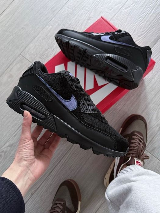 Новинка! Кросівки Nike Air Max 90 Black Sapphire Аір Макс 90 Чорно-фіолет, air max