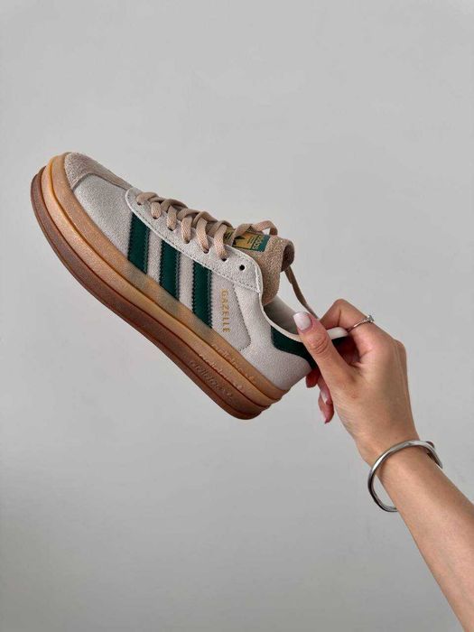 Кросівки Adidas Gazelle Bold Platform Sepia Collegiate premium