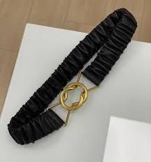 Женский черный кожаный ремень bottega veneta