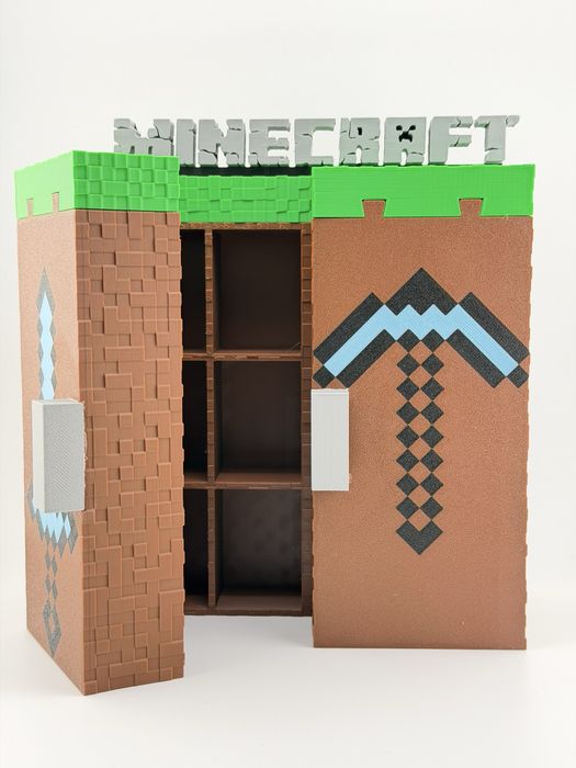 Expositor Minecraft para Kinder Joy - Minecraft Kinder Joy Display Case