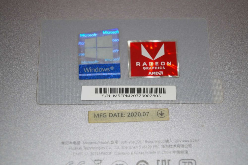 ГАРАНТІЯ Huawei MateBook D15 (Ryzen 5 3500U/RAM 8ГБ/SSD 256ГБ)TVOYO