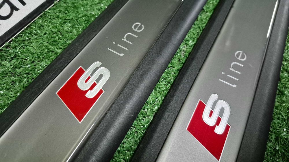 Soleiras S-Line Audi A4 B6 B7 8E originais OEM em excelente estado