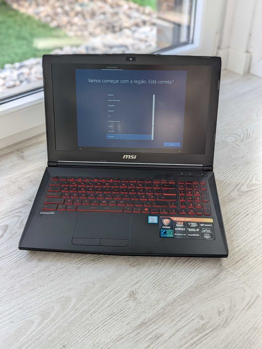 Portátil  MSI GL62 15.6" i7, 8 Gb RAM SSD + HDD 1 Tb GTX 1060
