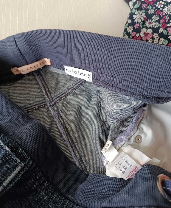 р 12 / євро 40 / 46-48 стильні сині джогери джинси штани бойфренди River Island